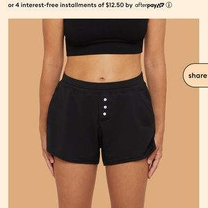 NWT xl Thinx Period Proof Sleep Shorts NWT black